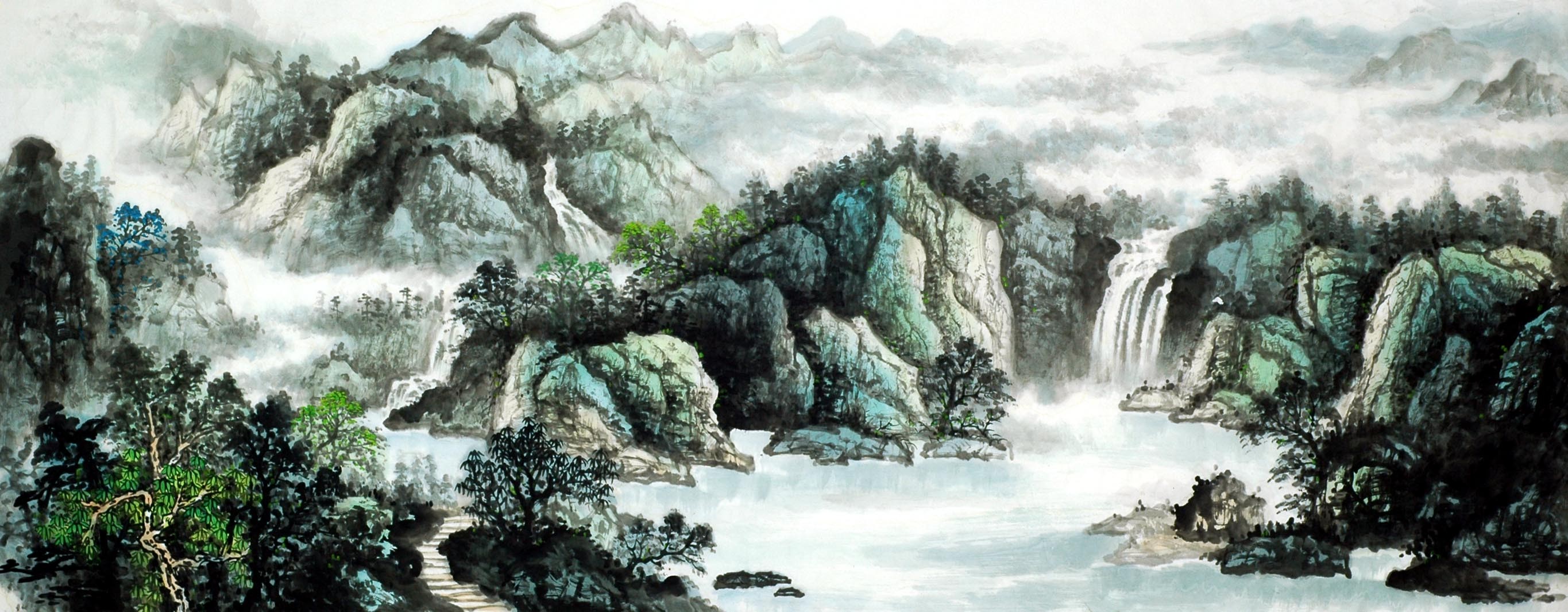 Chinese Landscape Painting - CNAG010126