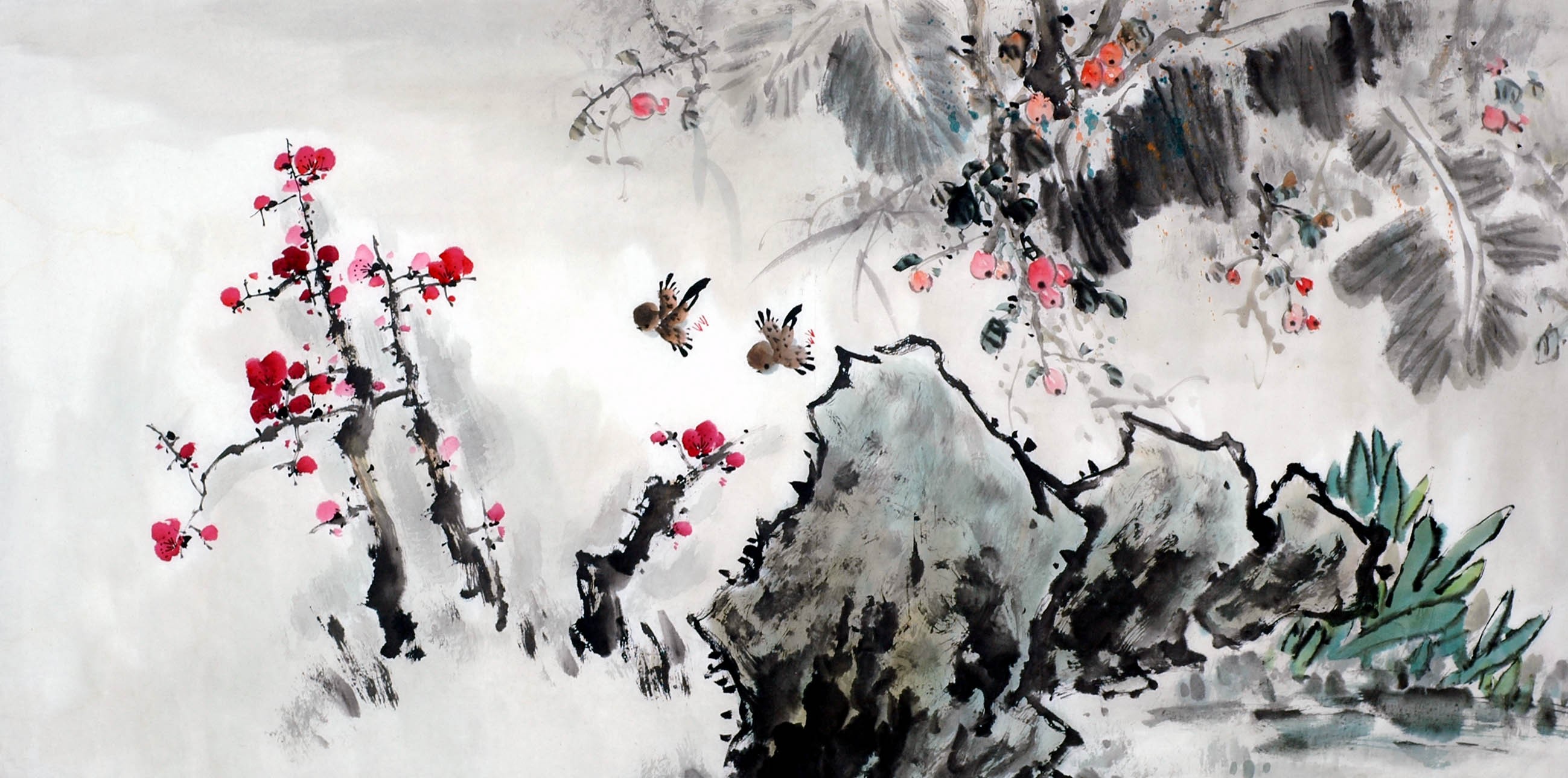 Chinese Flowers&Trees Painting - CNAG010216