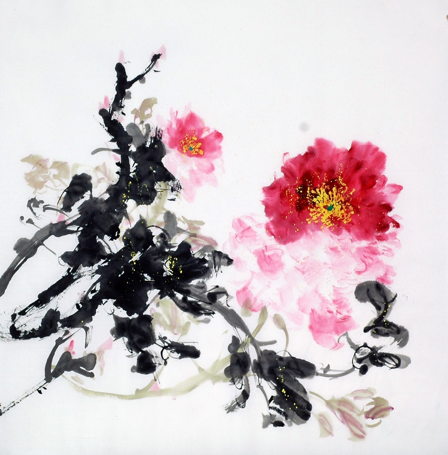 Chinese Peony Painting - CNAG010477