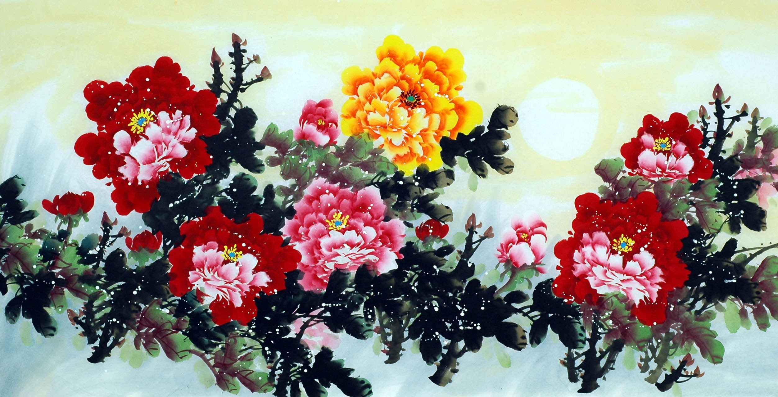 Chinese Peony Painting - CNAG010709