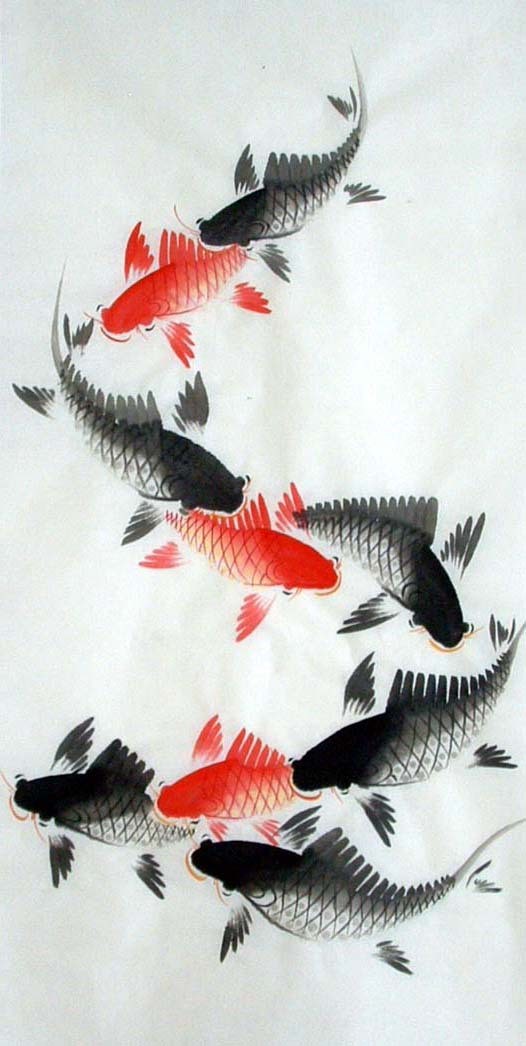 Chinese Fish Painting - CNAG010855