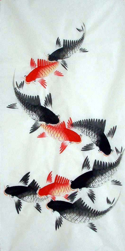 Chinese Fish Painting - CNAG010857