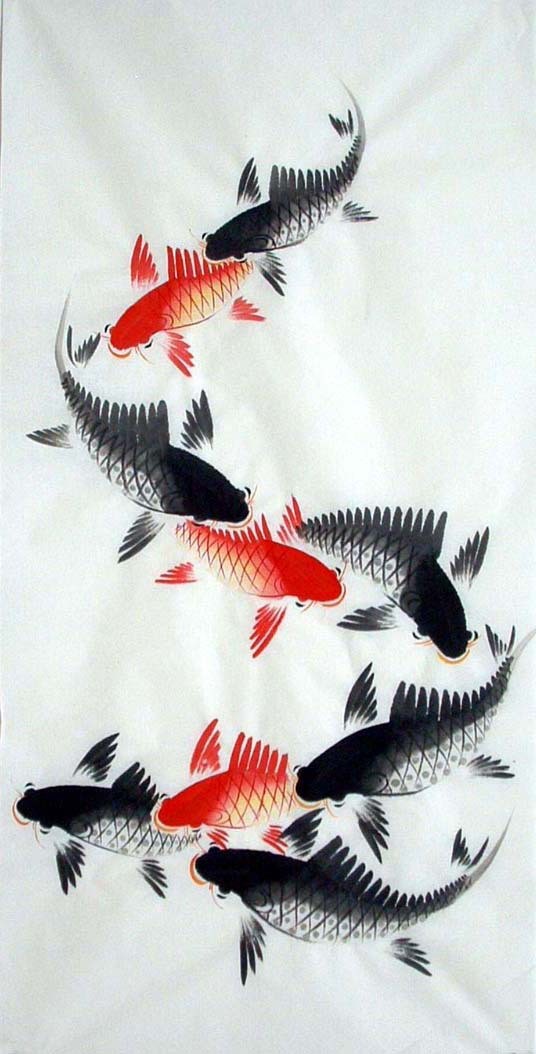 Chinese Fish Painting - CNAG010860