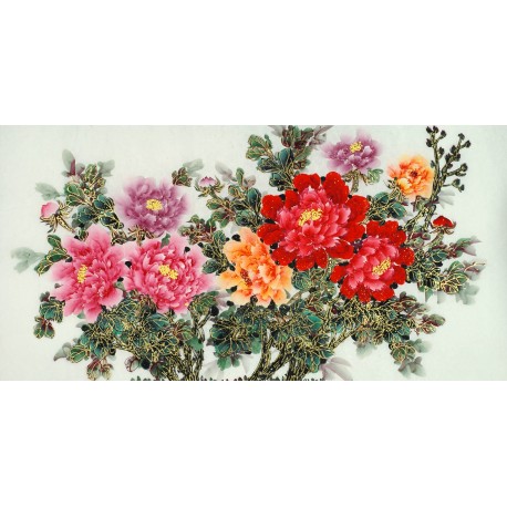 Chinese Peony Painting - CNAG011092