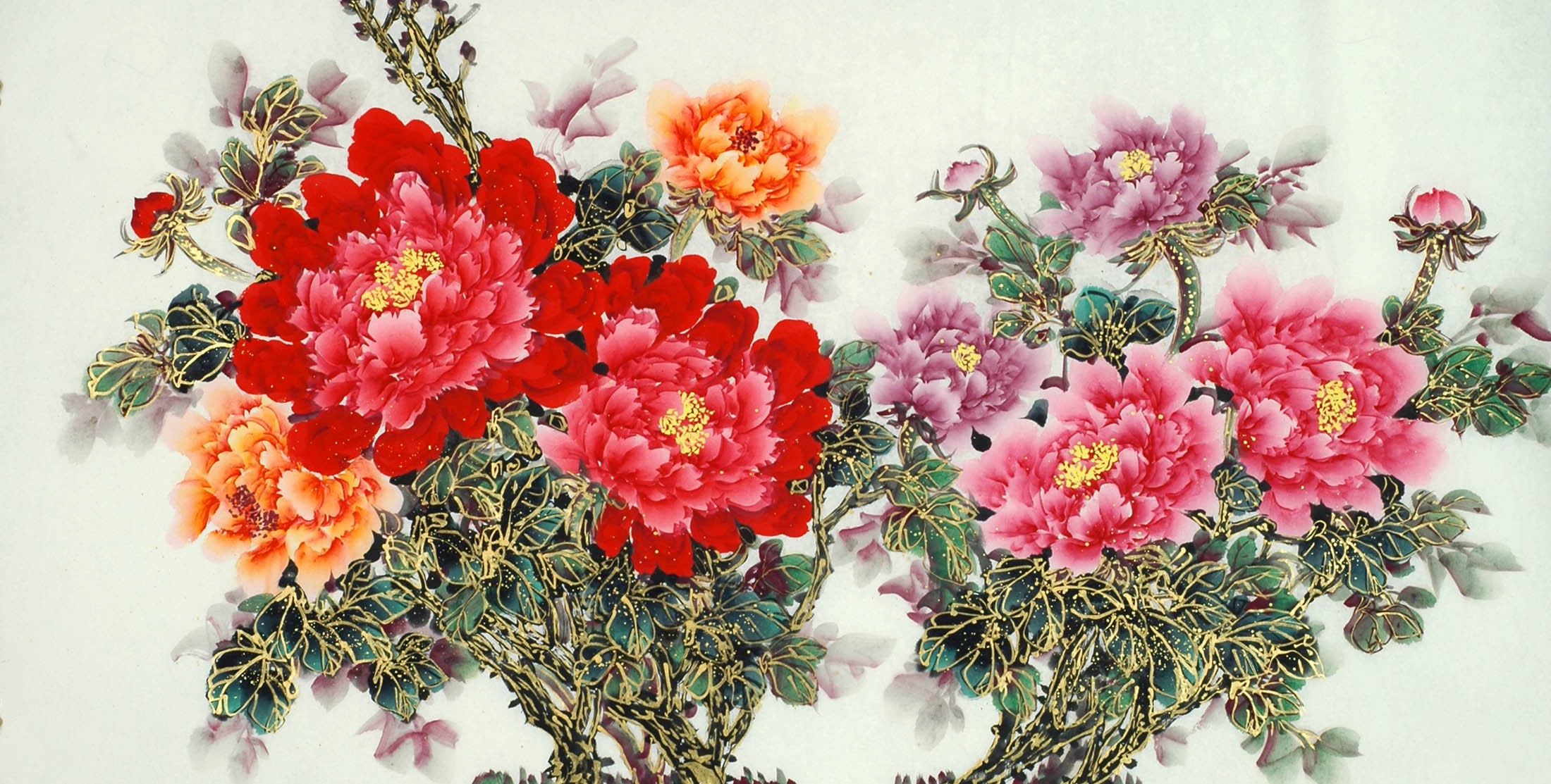 Chinese Peony Painting - CNAG011101