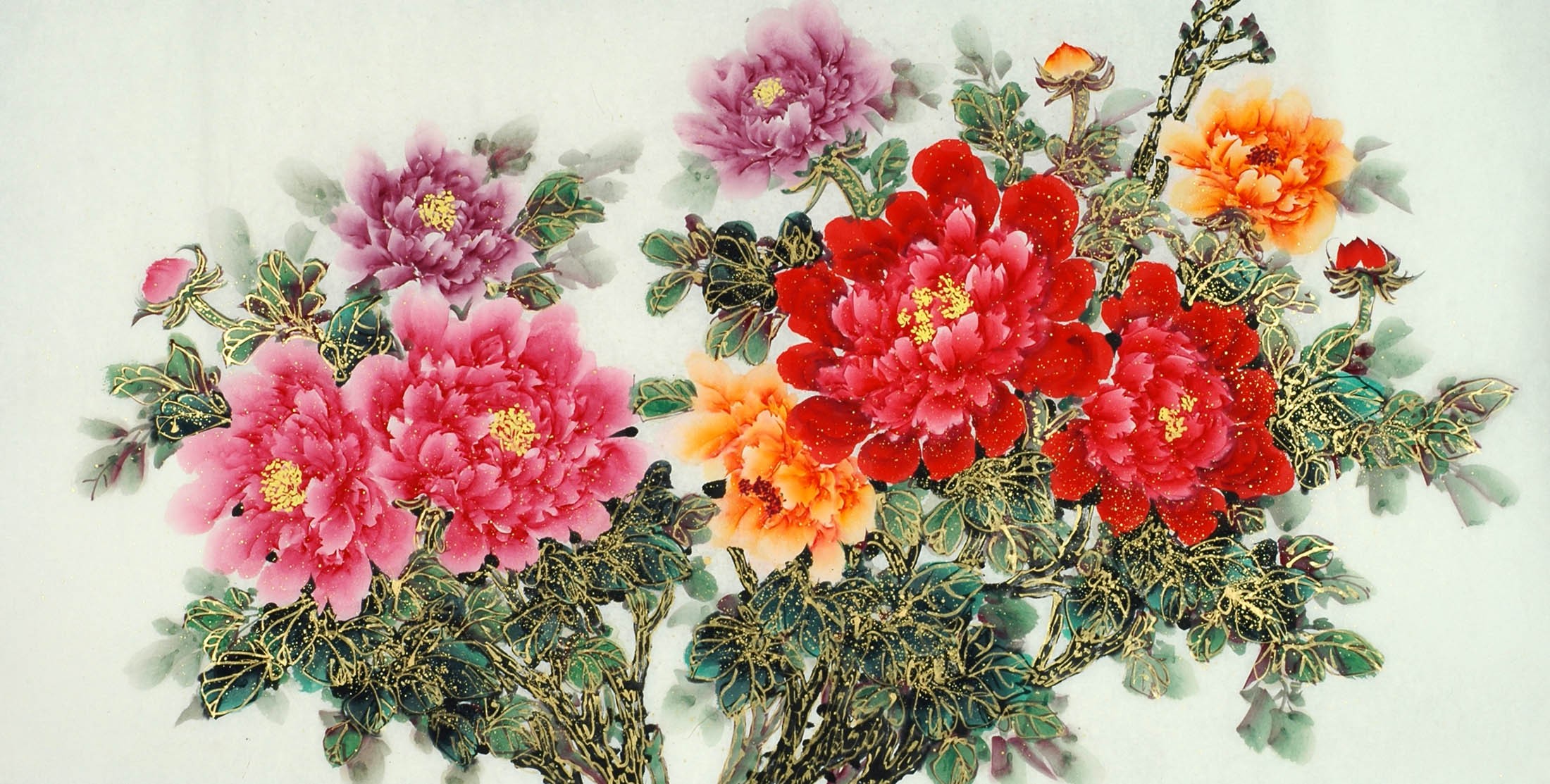 Chinese Peony Painting - CNAG011104