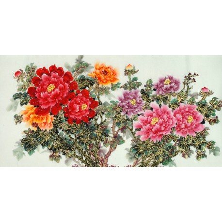 Chinese Peony Painting - CNAG011122