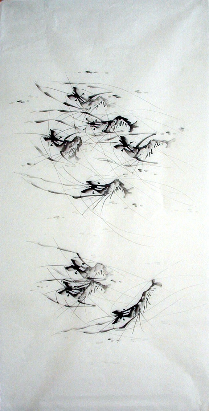 Chinese Shrimp Painting - CNAG011161