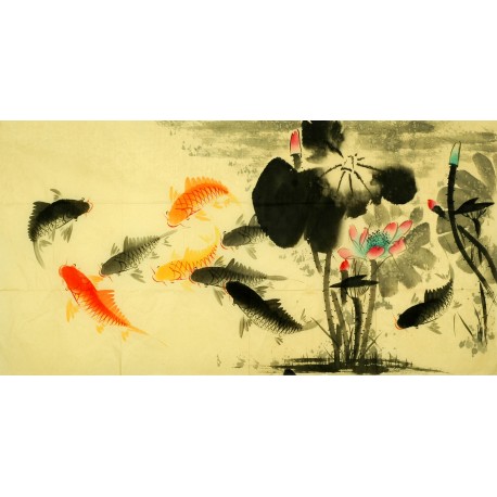 Chinese Fish Painting - CNAG011173