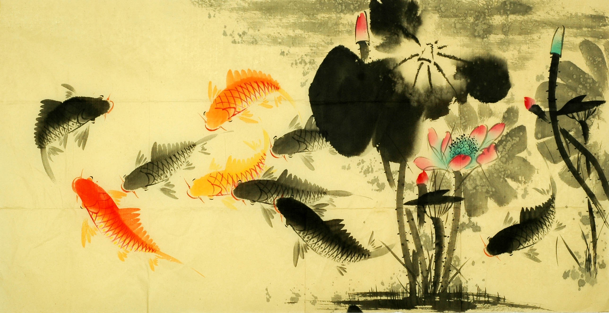 Chinese Fish Painting - CNAG011173