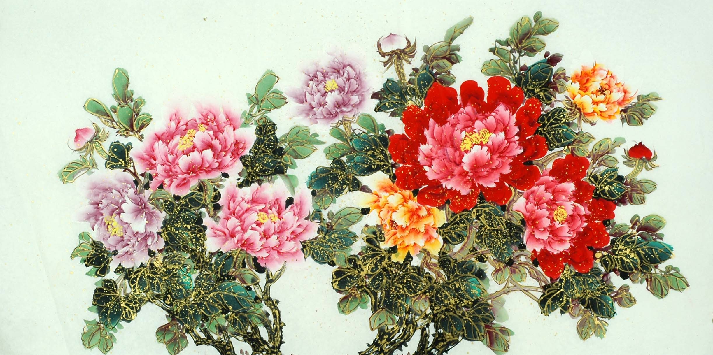 Chinese Peony Painting - CNAG011490