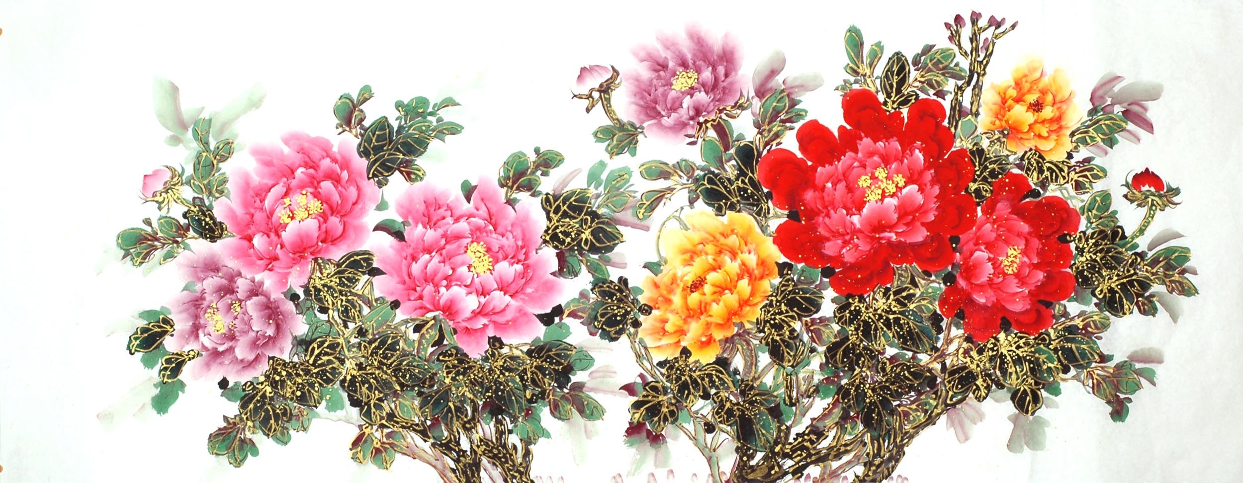 Chinese Peony Painting - CNAG011492