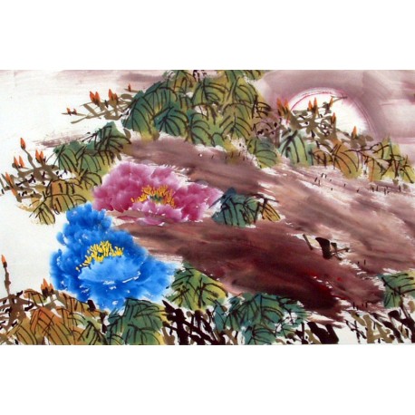 Chinese Peony Painting - CNAG011557