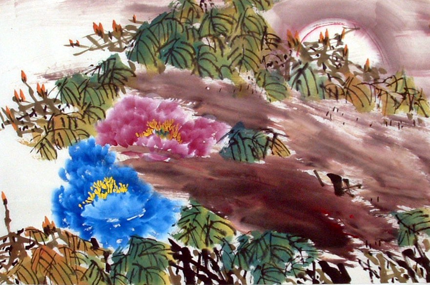 Chinese Peony Painting - CNAG011557