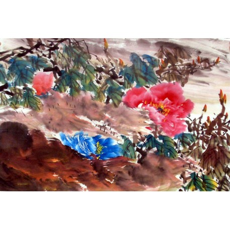 Chinese Peony Painting - CNAG011561