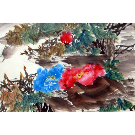 Chinese Peony Painting - CNAG011566