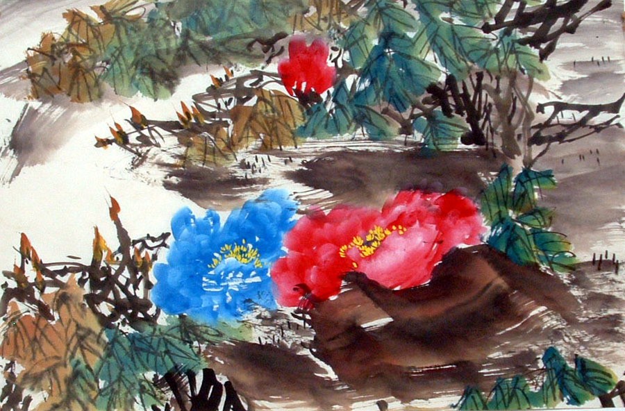 Chinese Peony Painting - CNAG011566