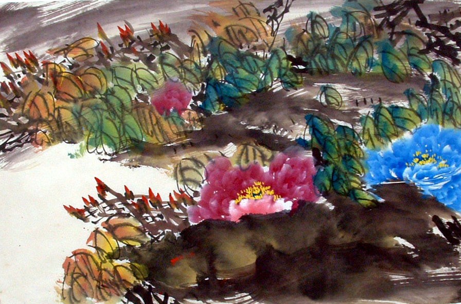 Chinese Peony Painting - CNAG011570