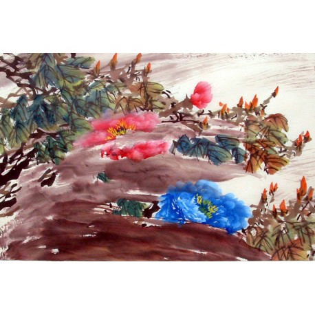 Chinese Peony Painting - CNAG011581