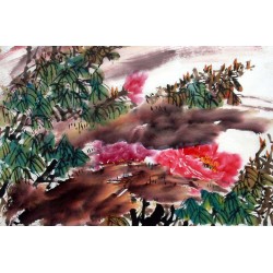 Chinese Peony Painting - CNAG011591