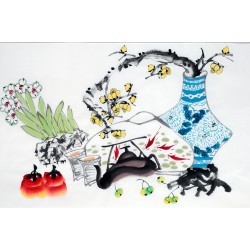 Chinese Flowers&Trees Painting - CNAG012797