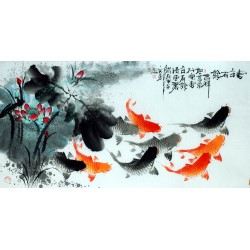 Chinese Fish Painting - CNAG013121