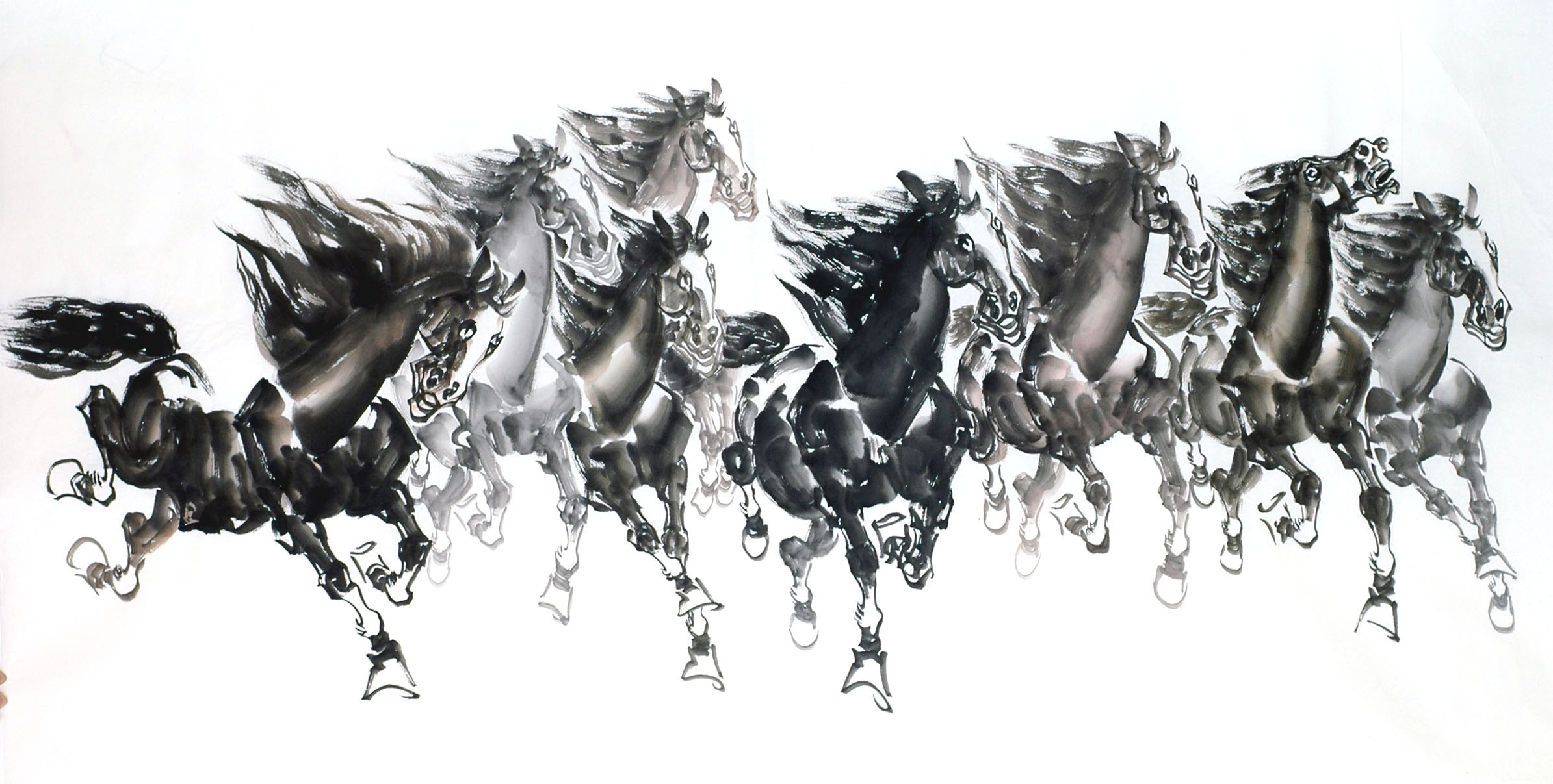 Chinese Horse Painting - CNAG013319