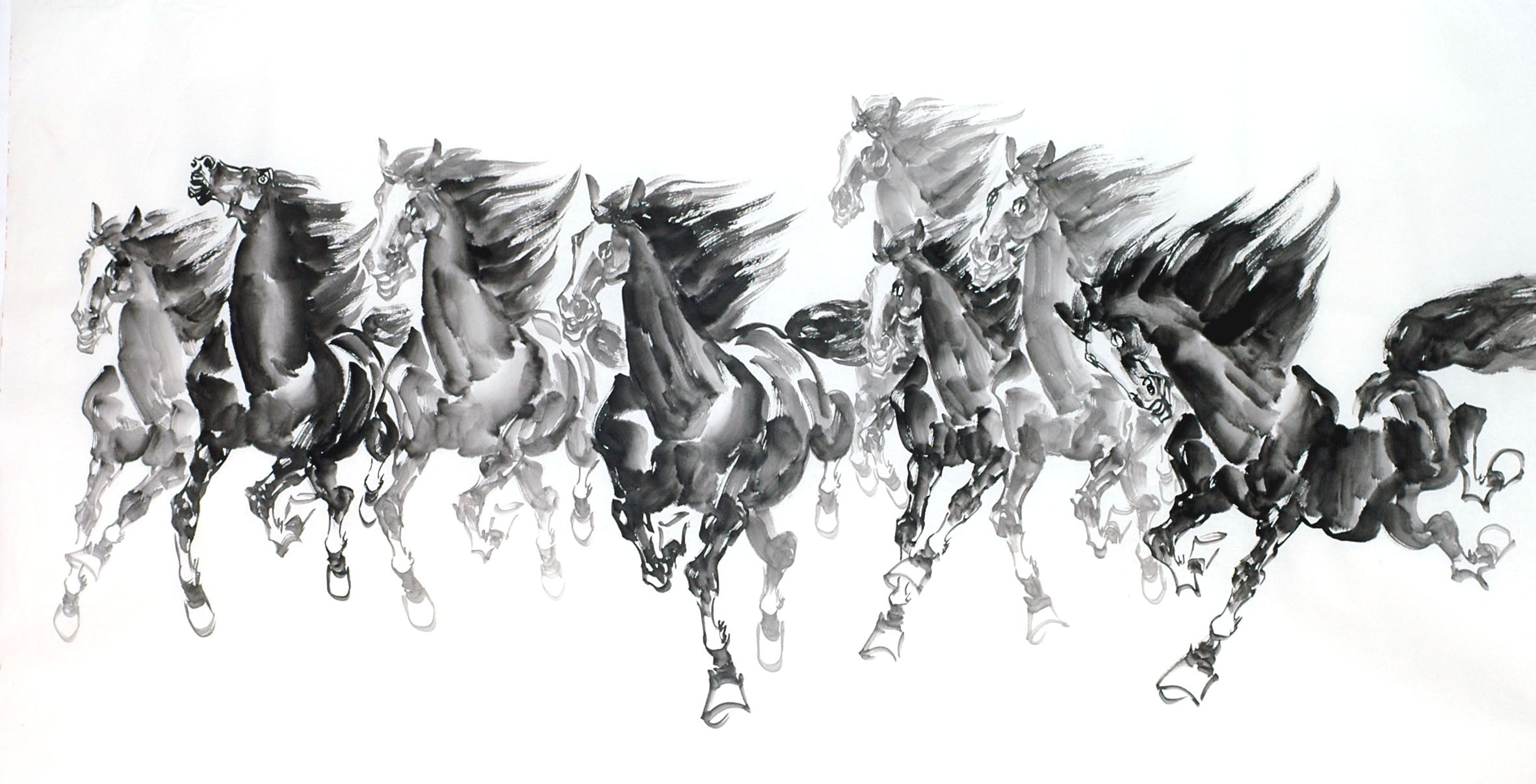 Chinese Horse Painting - CNAG013382