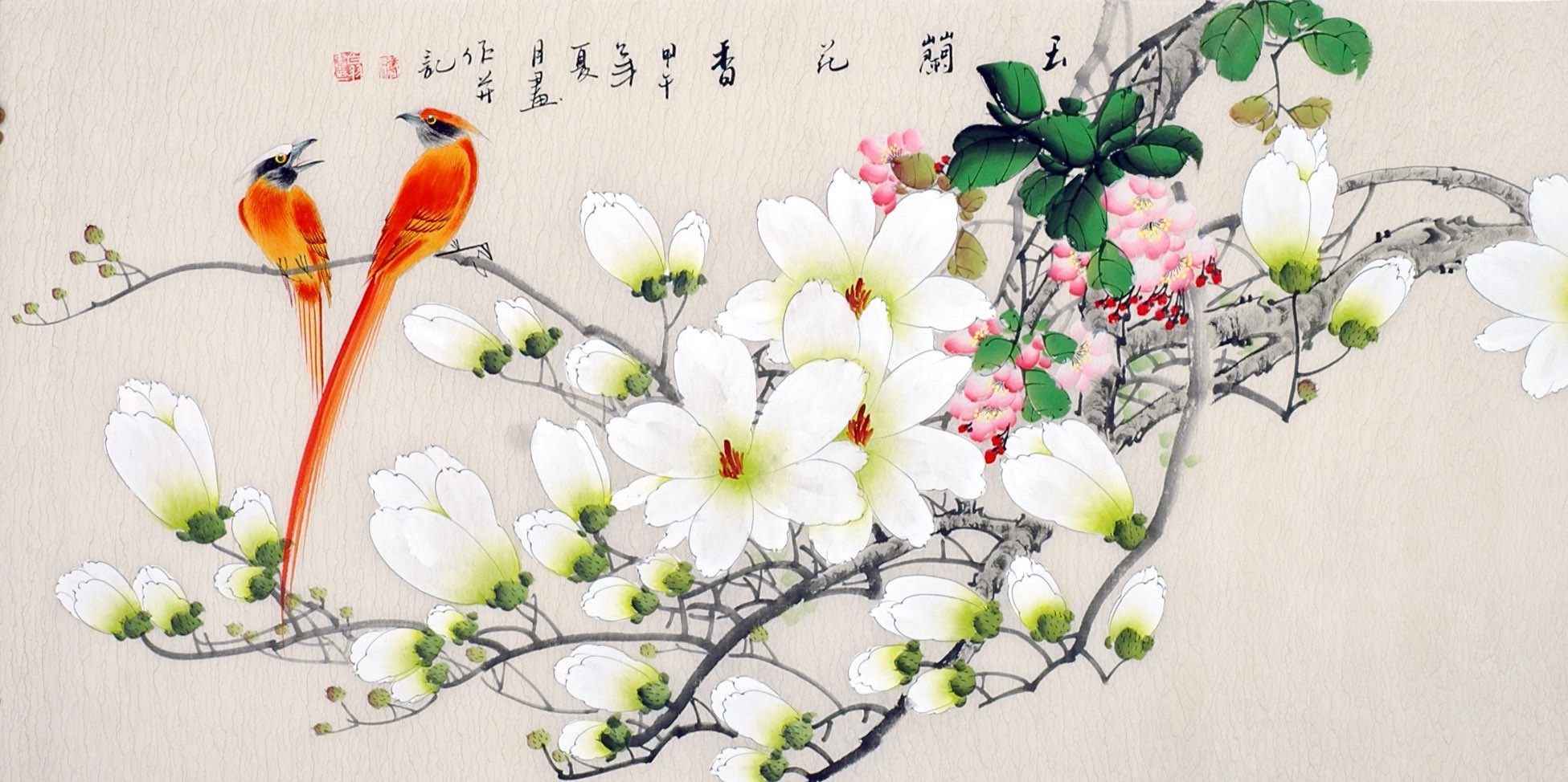 Chinese Flowers&Trees Painting - CNAG013452