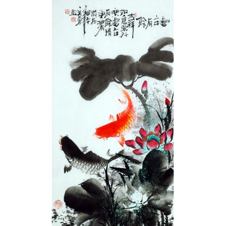 Chinese Fish Painting - CNAG013570