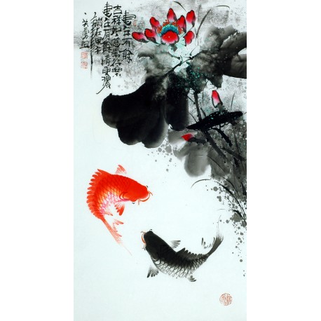 Chinese Fish Painting - CNAG013597