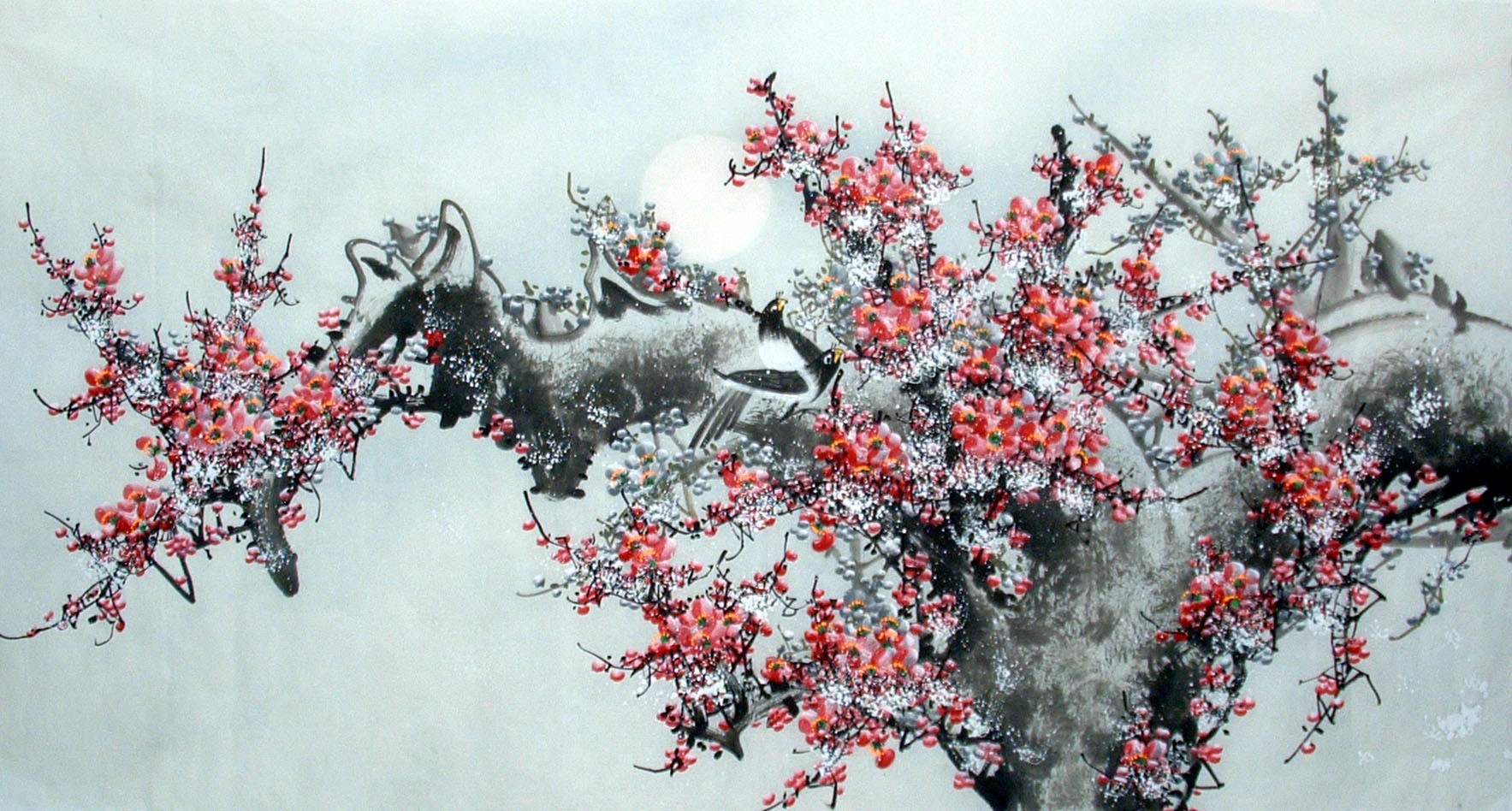 Chinese Flowers&Trees Painting - CNAG014440