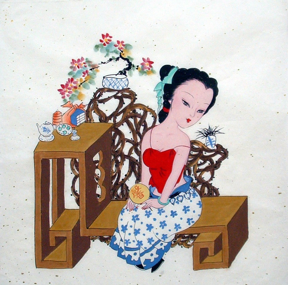 Chinese Figure Painting - CNAG014674