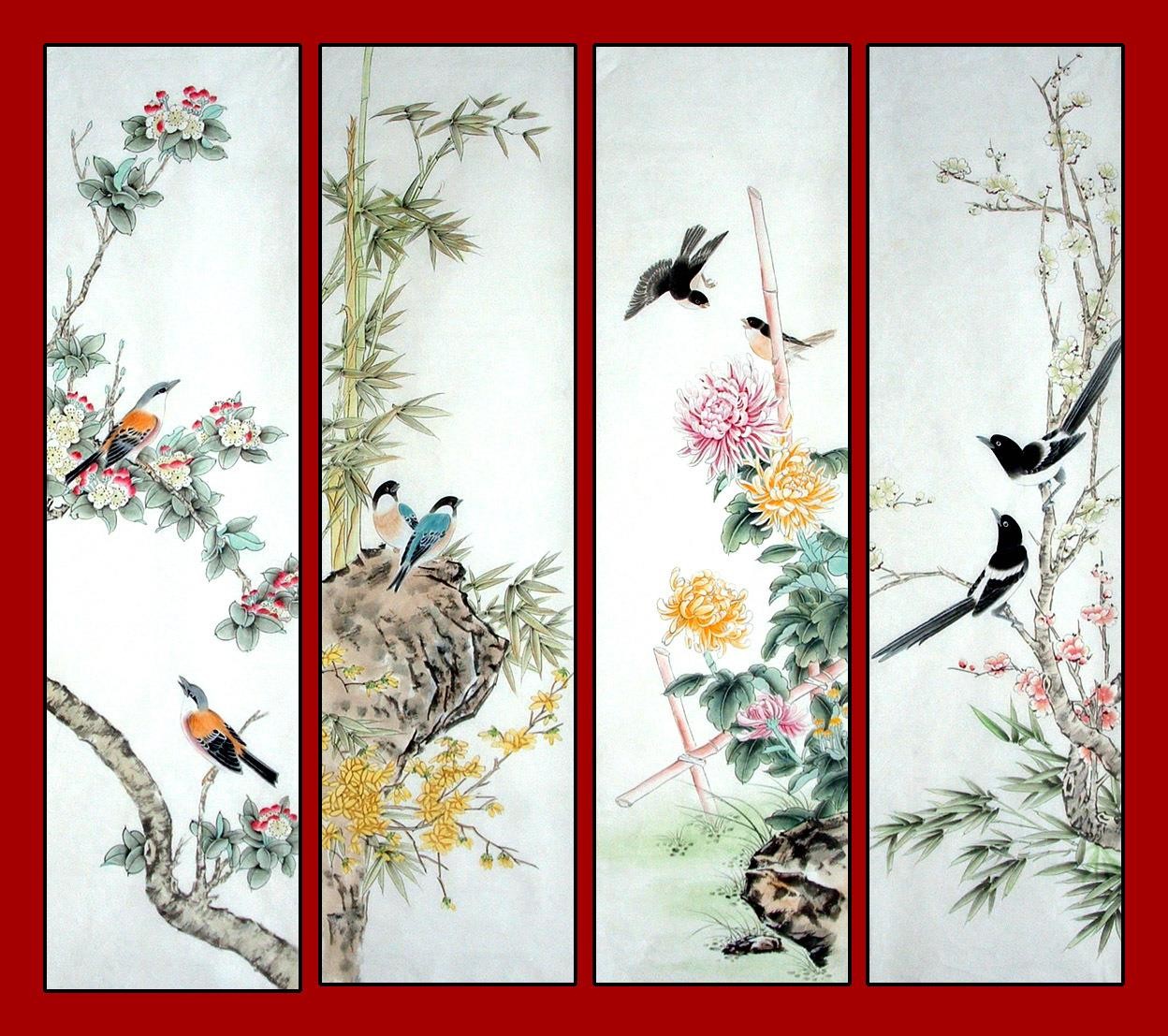 Chinese Flowers&Trees Painting - CNAG015042