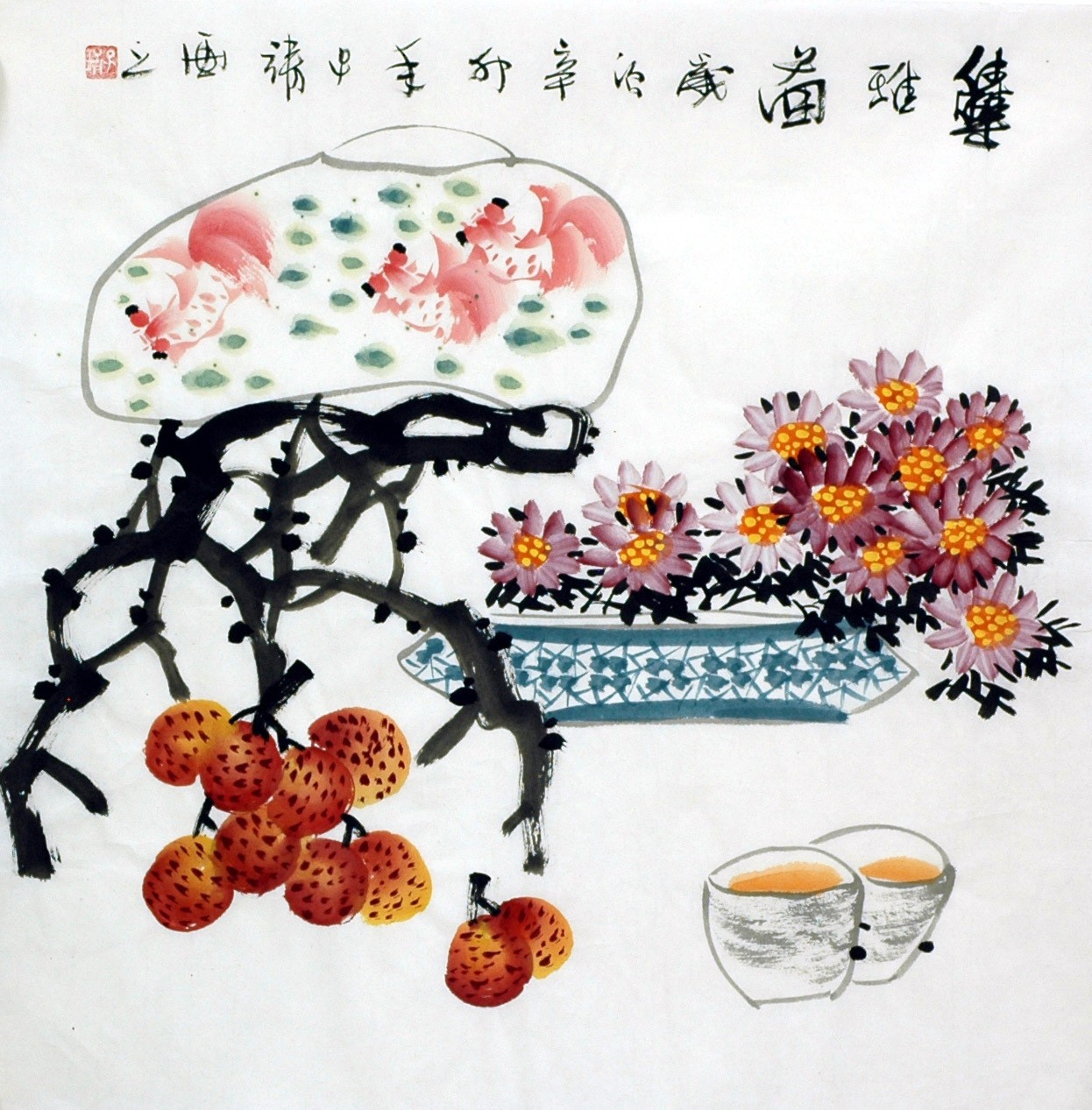 Chinese Flowers&Trees Painting - CNAG015257