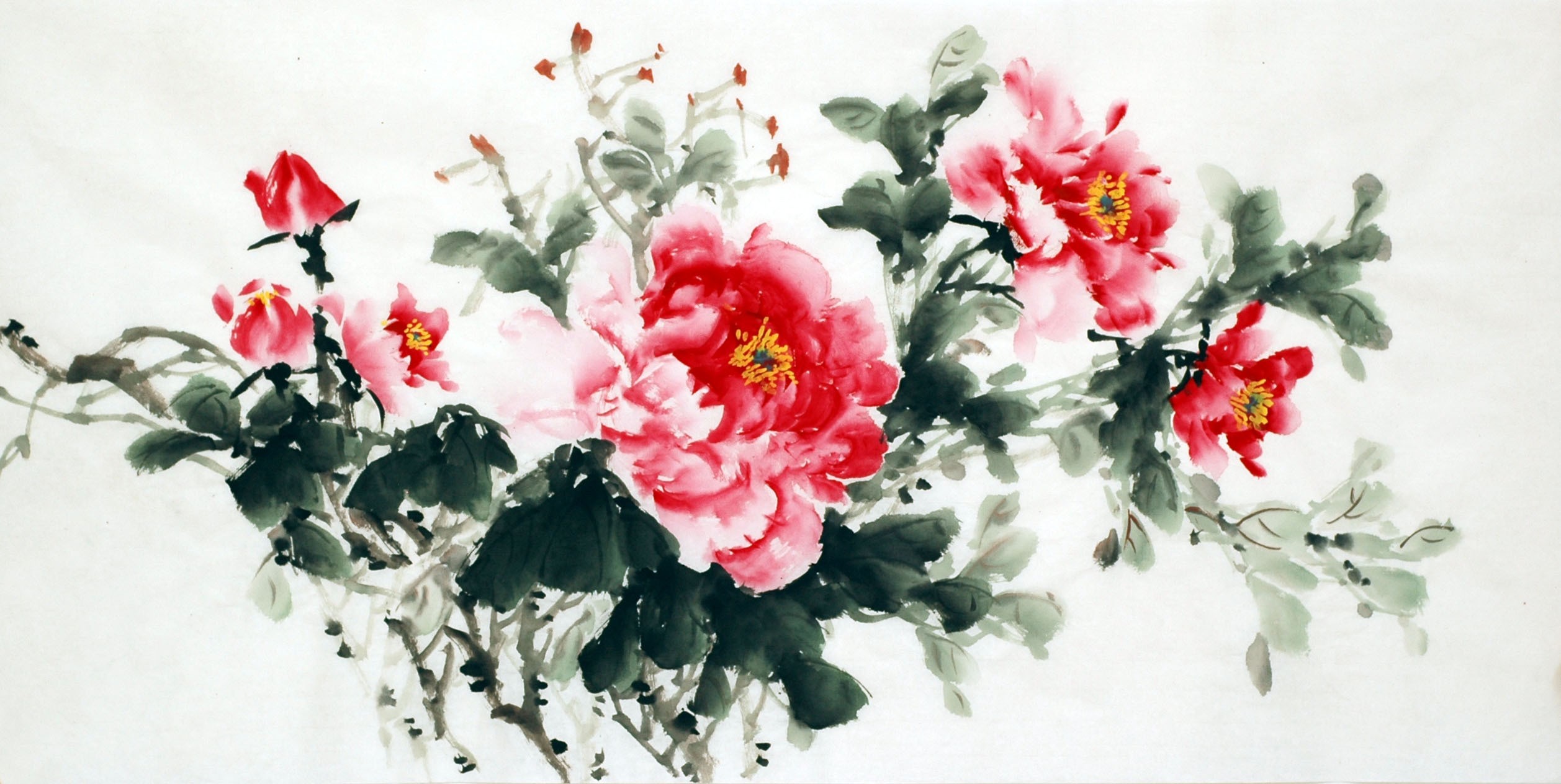 Chinese Peony Painting - CNAG007042