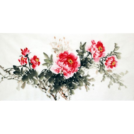 Chinese Peony Painting - CNAG007045