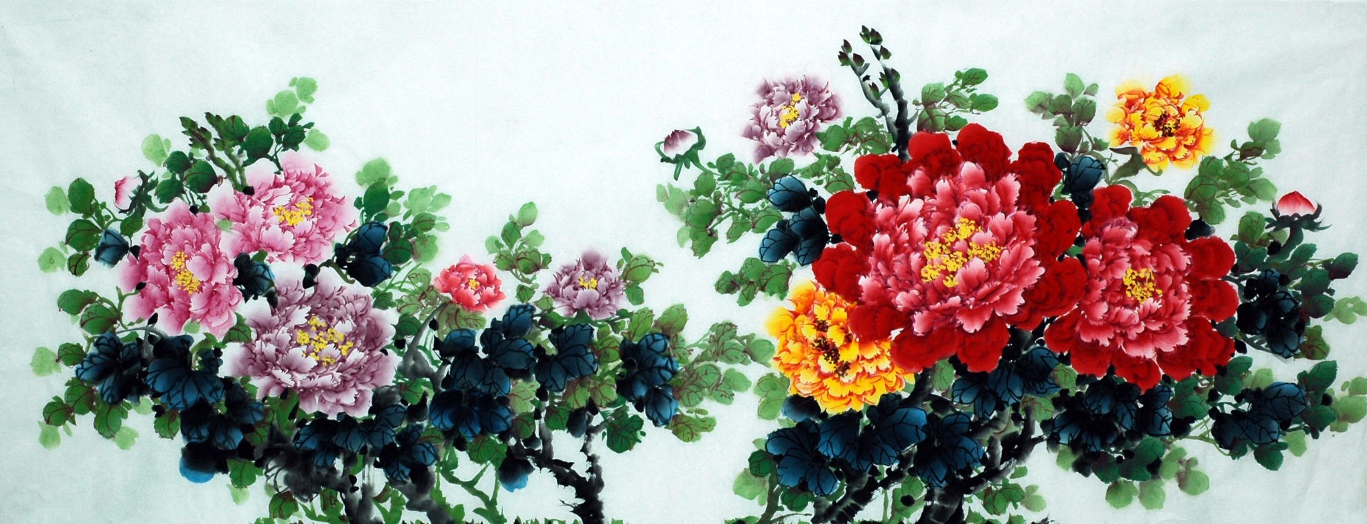 Chinese Peony Painting - CNAG007340