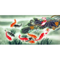 Chinese Fish Painting - CNAG007484