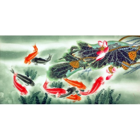 Chinese Fish Painting - CNAG007484