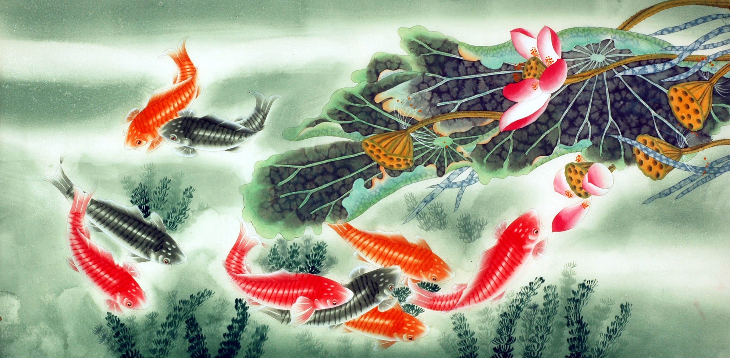 Chinese Fish Painting - CNAG007484