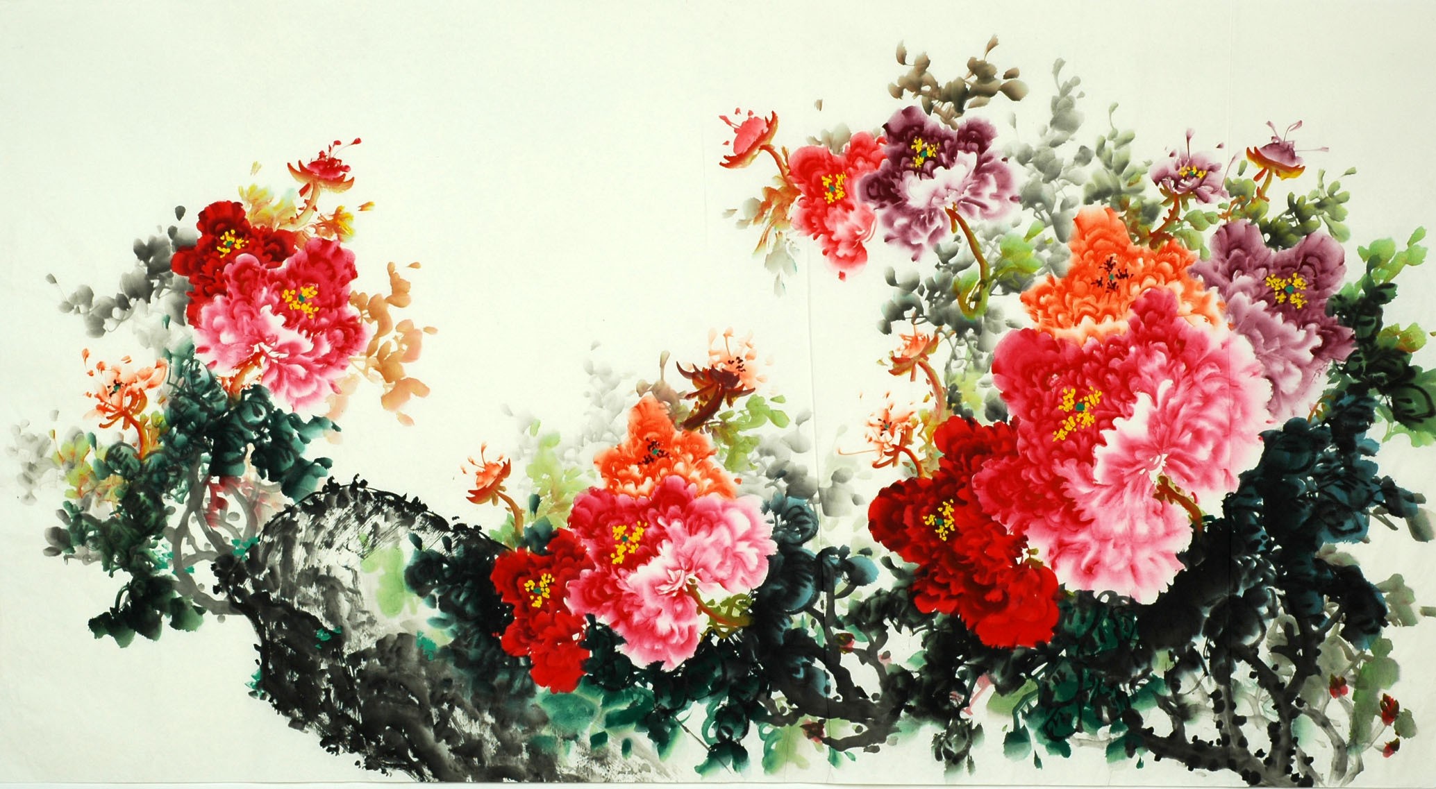 Chinese Peony Painting - CNAG007517