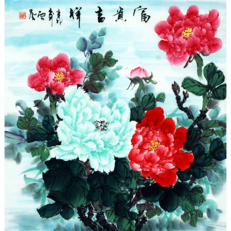 Chinese Peony Painting - CNAG007542