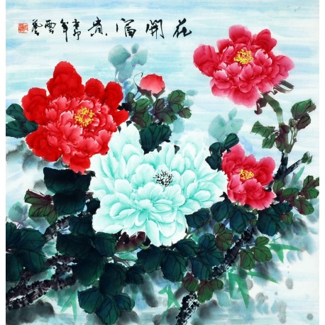 Chinese Peony Painting - CNAG007551