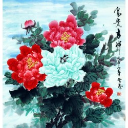 Chinese Peony Painting - CNAG007633