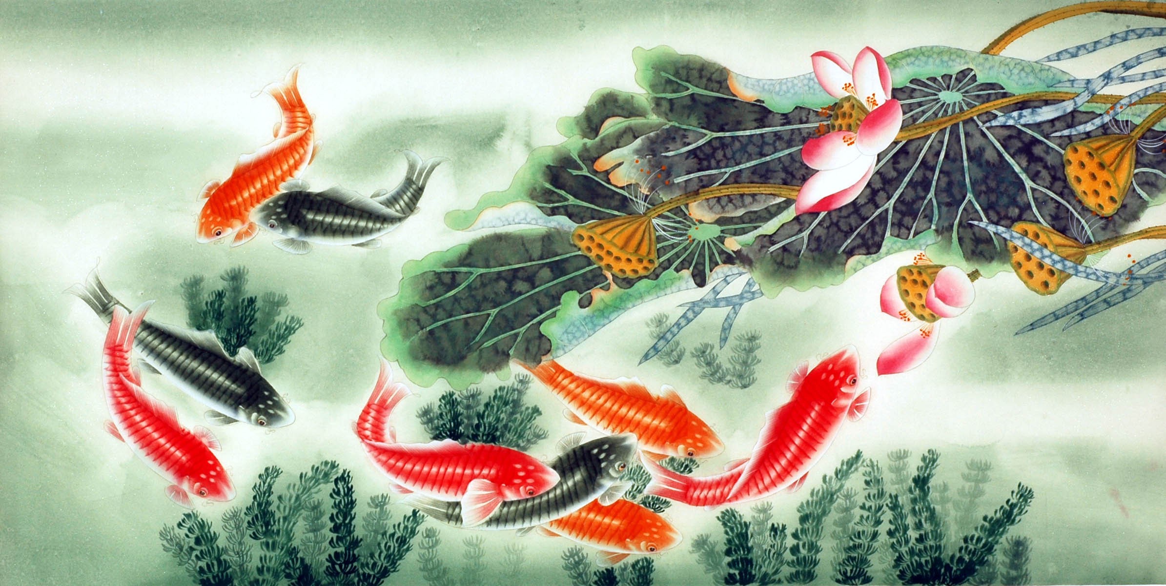 Chinese Fish Painting - CNAG007773