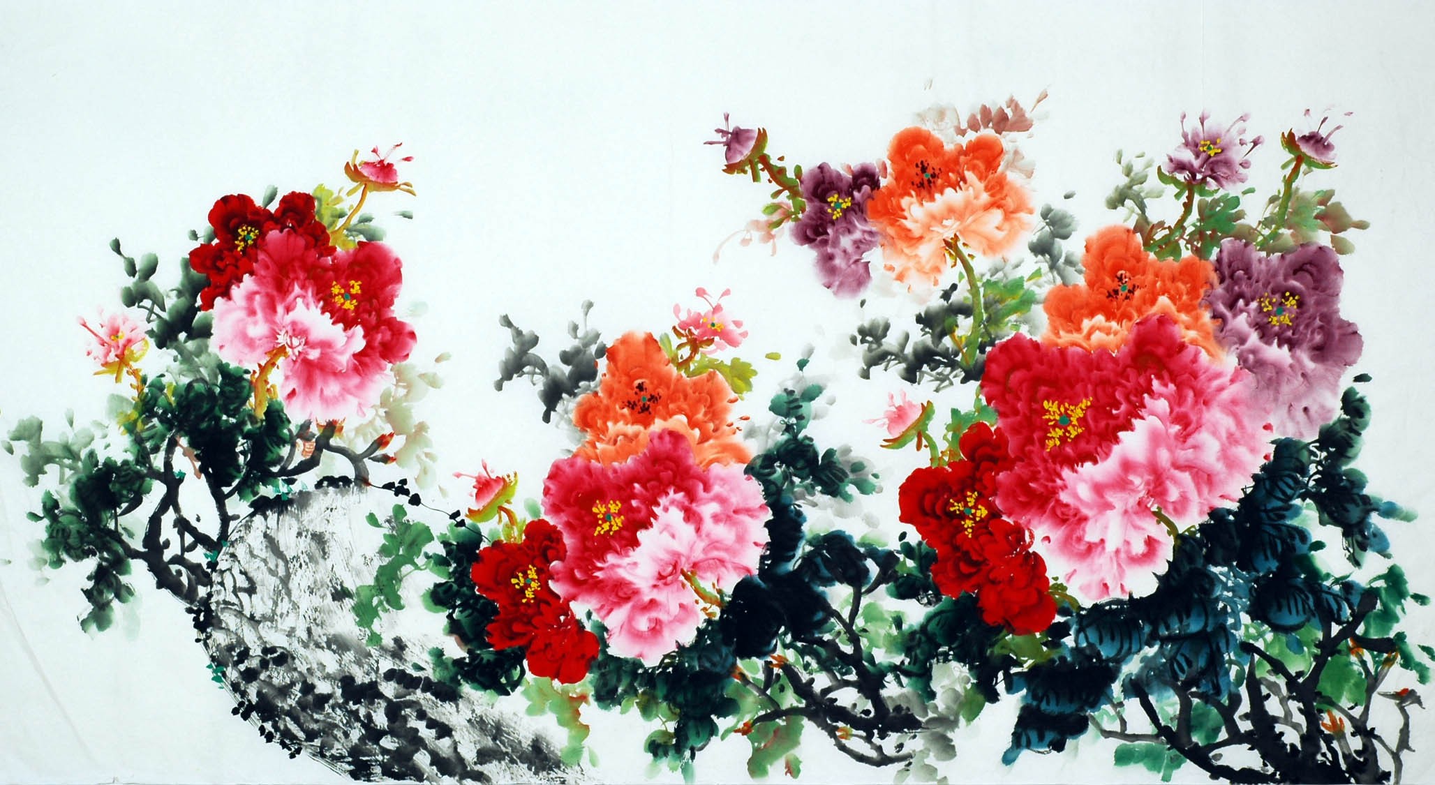 Chinese Peony Painting - CNAG007801