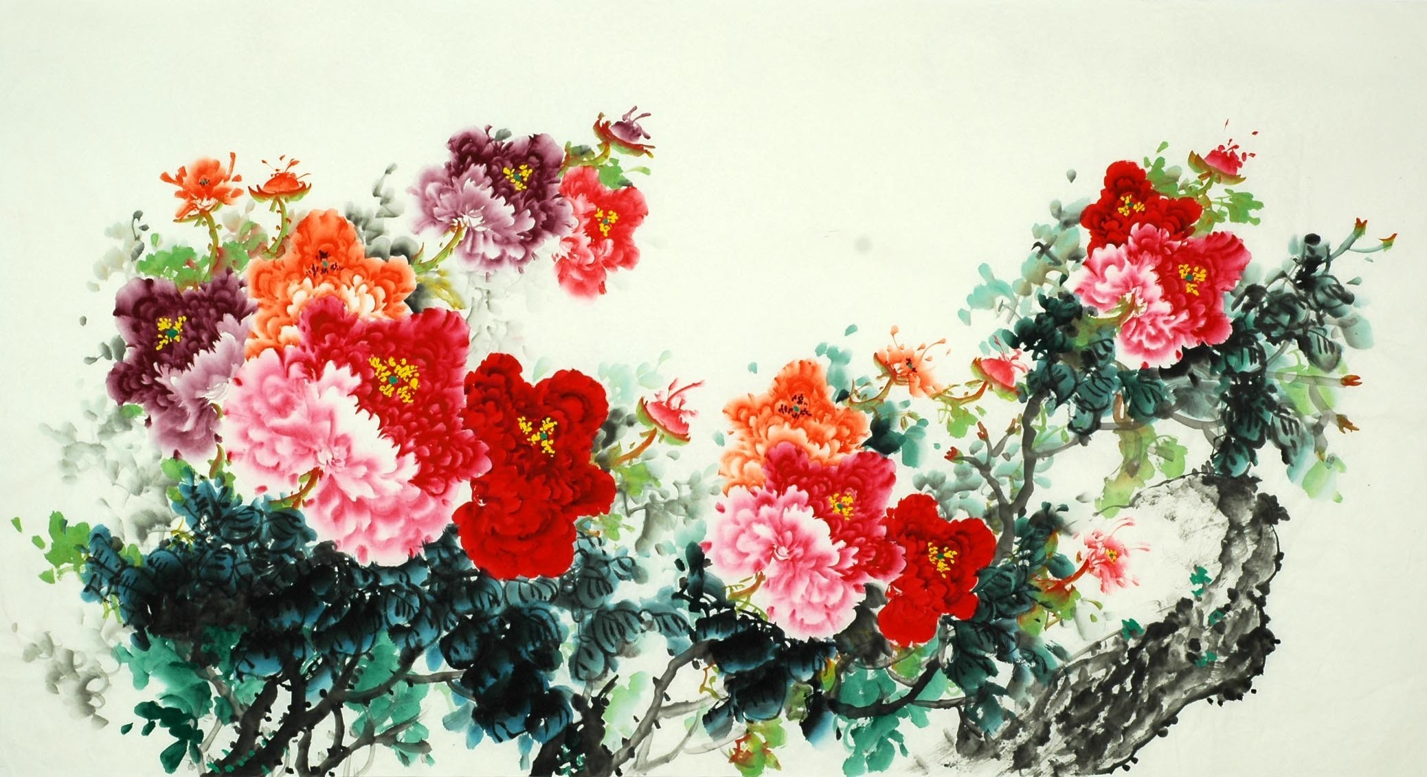 Chinese Peony Painting - CNAG007804