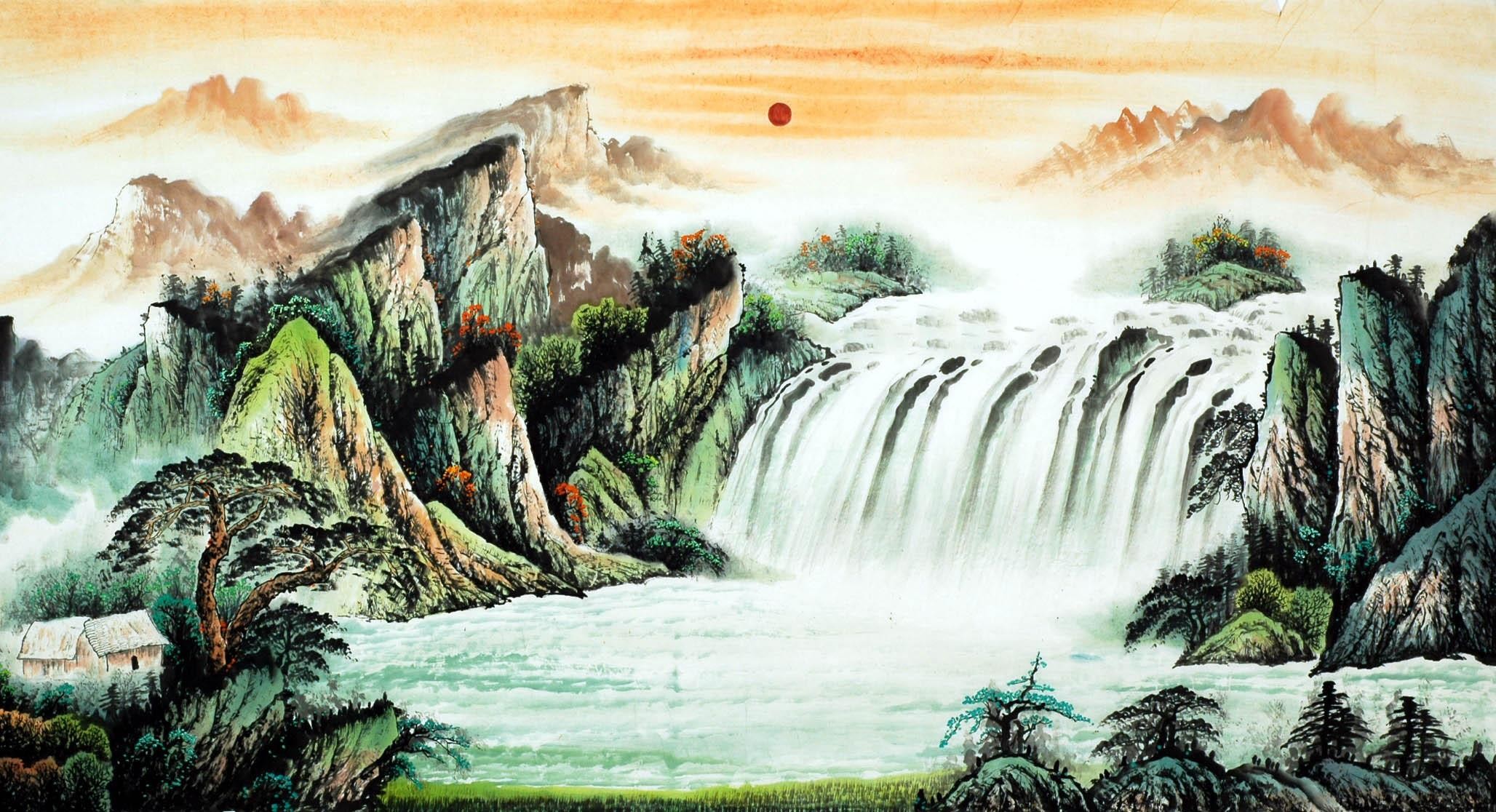 Chinese Landscape Painting - CNAG007813