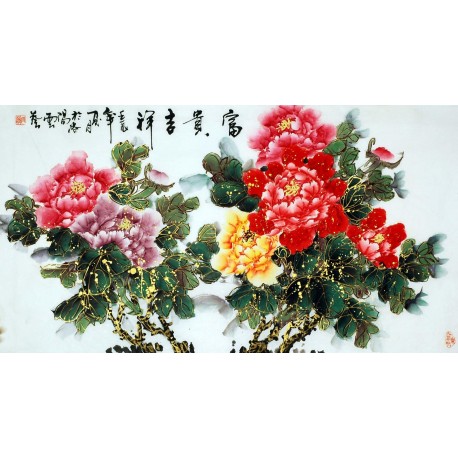 Chinese Peony Painting - CNAG008937